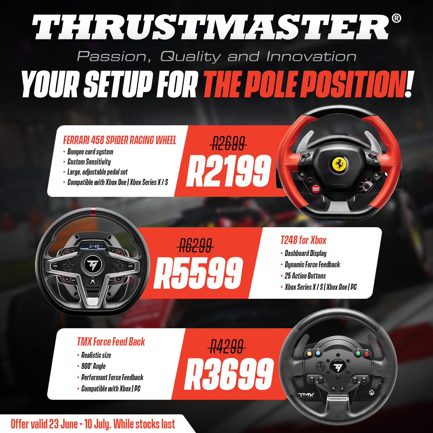 XB_TM_23_June_2022_FB_1200x1200px Thrustmaster Racing Wheel Sale