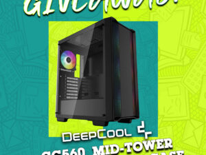 Evetech DeepCool CC560 Mid Tower Gaming Case Giveaway